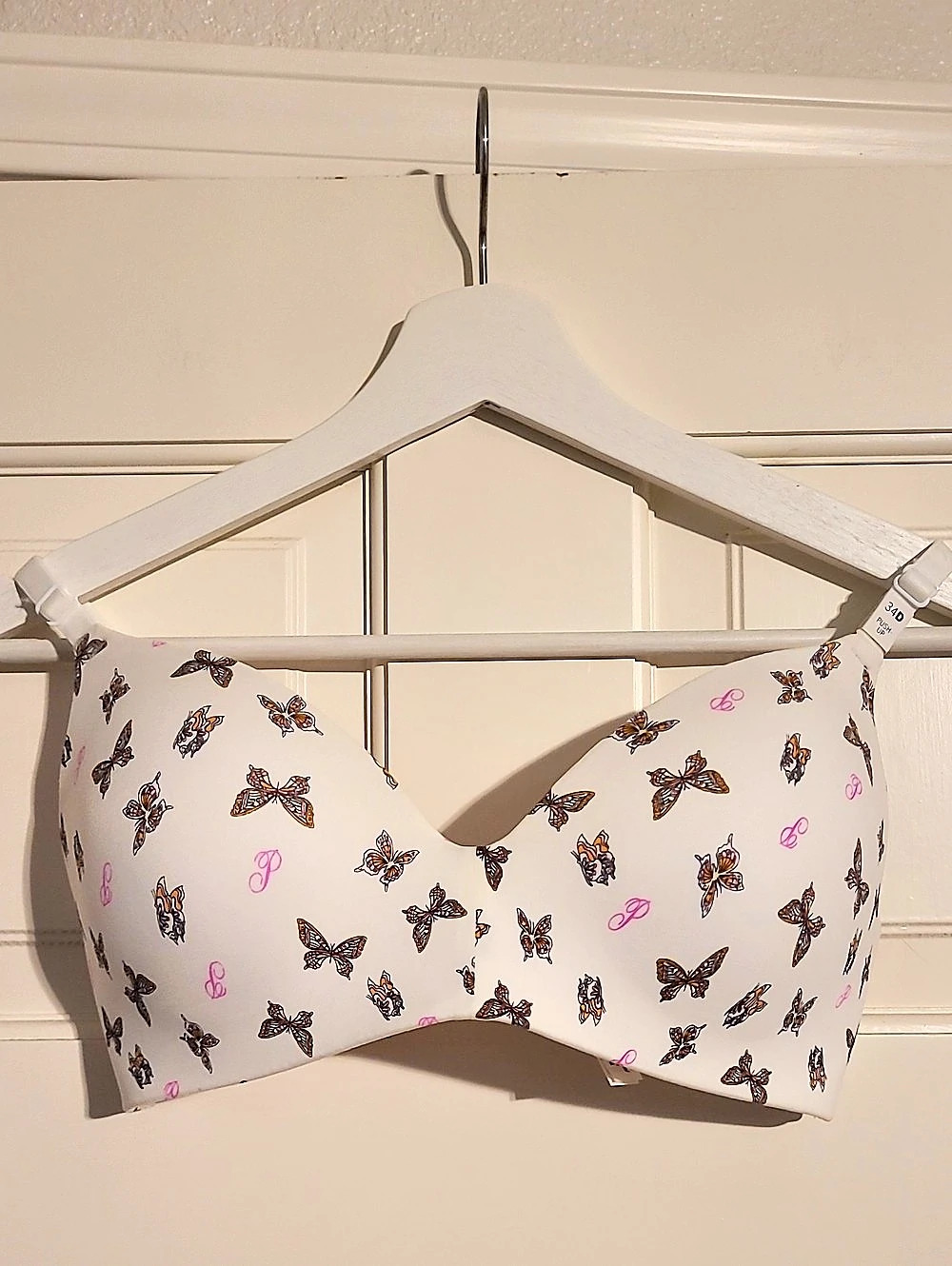 Victoria's Secret PINK Butterfly Print Pushup Bra 34D NWT